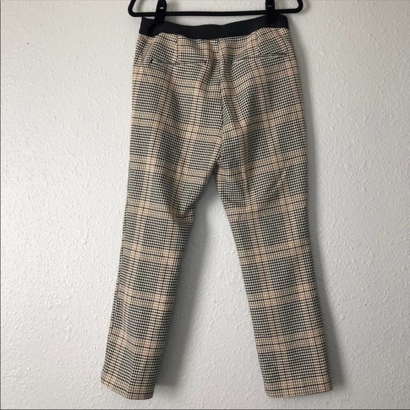 H&M plaid pants 10 slacks pull up - Picture 3 of 5